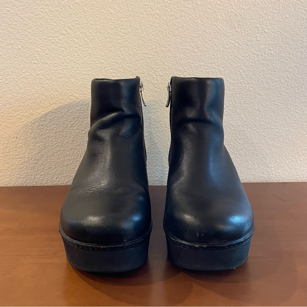 Fitflop Pilar Black Platform Ankle Boots - Picture 4 of 9
